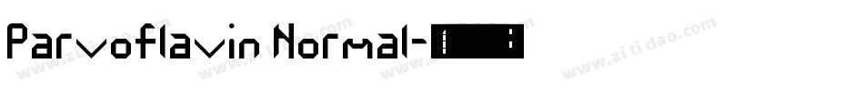 Parvoflavin Normal字体转换